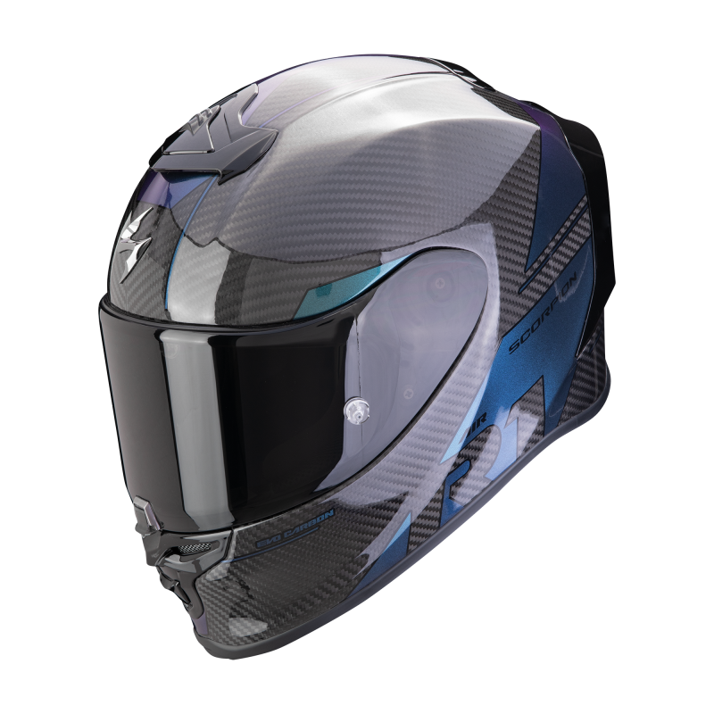 CASCO SCORPION EXO R1 EVO CARBON AIR RALLY NEGRO CAMALEONTE