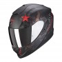 CASCO SCORPION EXO 1400 AIR ASIO NEGRO MATE Y ROJO