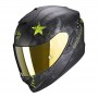 CASCO SCORPION EXO 1400 AIR ASIO NEGRO MATE Y AMARILLO