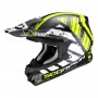 Gama alta casco de moto cross blanco negro amarillo VX21 URBA 2021