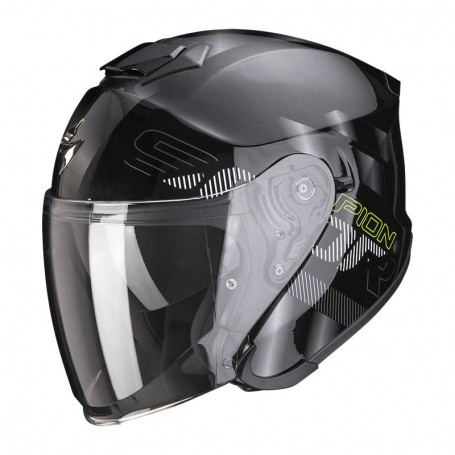 CASCO SCORPION EXO S1 GRAVITY NEGRO Y PLATA