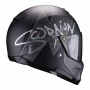 CASCO SCORPION EXO HX1 TAKTIC NEGRO MATE Y PLATA