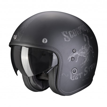 CASCO SCORPION BELFAST EVO PIQUE BEIGE BLACK