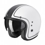 CASCO SCORPION BELFAST EVO RETROL PLATA BLANCA