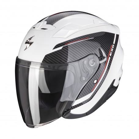 CASCO SCORPION EXO 230 FENIX PERLA BLANCO NEGRO