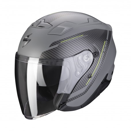 CASCO SCORPION EXO 230 FENIX MATT CEMENTO GRIS NEGRO