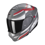 CASCO SCORPION EXO 930 MULTI GRIS CEMENTO ROJO