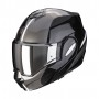 CASCO SCORPION EXO TECH EVO FORZA NEGRO PLATA