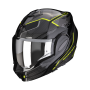 CASCO SCORPION EXO TECH EVO ANIMO NEGRO NEON AMARILLO