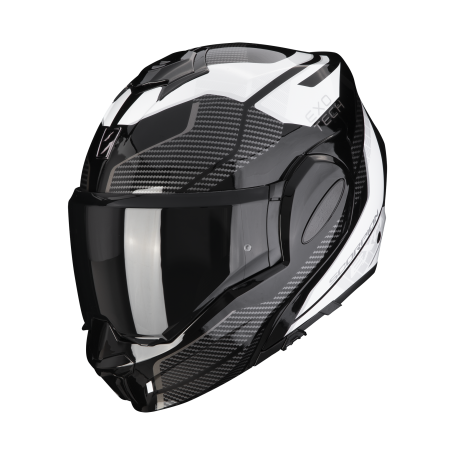 CASCO SCORPION EXO TECH EVO ANIMO NEGRO BLANCO