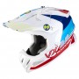 CASCO SCORPION VX 22 AIR ARES BLANCO AZUL ROJO