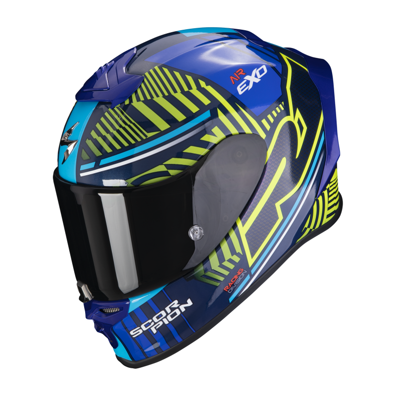 Casco Scorpion EXO R1 Evo Air FC Barcelona blu