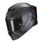 CASCO SCORPION EXO R1 EVO CARBON AIR MG NEGRO MATE PLATA OSCURO