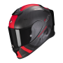 CASCO SCORPION EXO R1 EVO CARBON AIR MG NEGRO MATE ROJO