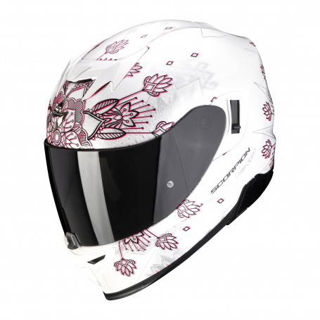 CASCO SCORPION EXO 520 AIR TINA BLANCO PERLA PLATA