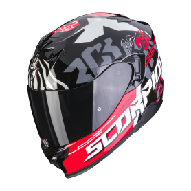 CASCO SCORPION EXO 520 EVO AIR ROK BAGOROS NEGRO ROJO