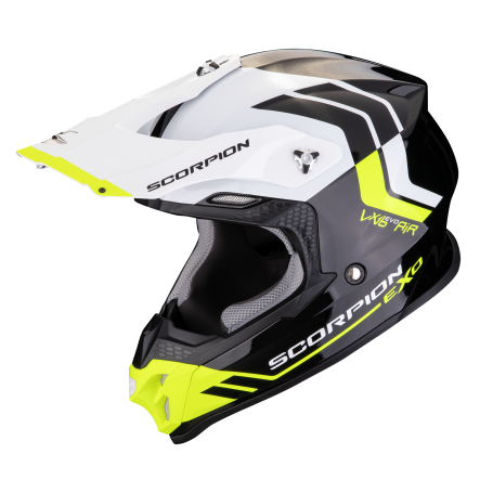 CASCO SCORPION VX 16 EVO AIR FUSION NEGRO AMARILLO NEON