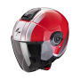 CASCO SCORPION EXO CITY II VEL ROJO BLANCO