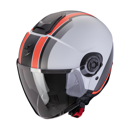 CASCO SCORPION EXO CITY II VEL GROS ROJO MATE