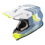 CASCO SCORPION VX 16 EVO AIR FUSION AZUL AMARILLO NEON