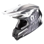 CASCO SCORPION VX 16 EVO AIR SLANTER NEGRO MATE PLATA