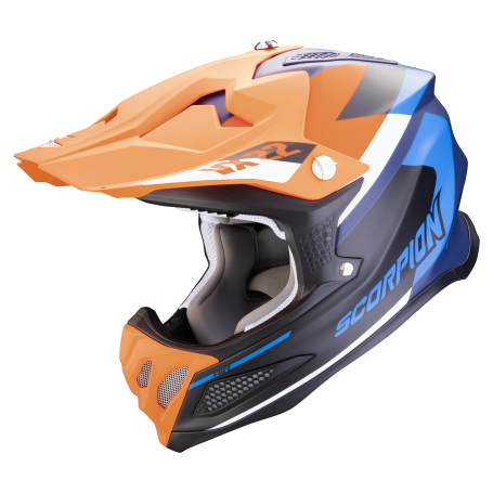 CASCO SCORPION VX 22 AIR BETA AZULATE NARANJA