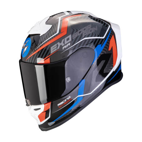 CASCO SCORPION EXO R1 EVO AIR COUP NEGRO ROJO AZUL