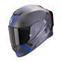 CASCO SCORPION EXO R1 EVO CARBON AIR MG NEGRO MATE AZUL