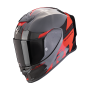 CASCO SCORPION EXO R1 EVO CARBON AIR RALLY NEGRO ROJO