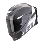 CASCO SCORPION EXO R1 EVO CARBON AIR RALLY NEGRO BLANCO