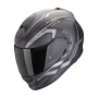 CASCO SCORPION EXO 491 KRIPTA NEGRO MATE PLATA