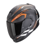 CASCO SCORPION EXO 491 KRIPTA NEGRO MATE NARANJA BLANCO