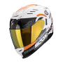 CASCO SCORPION EXO 520 EVO AIR TITAN BLANCO NARANJA