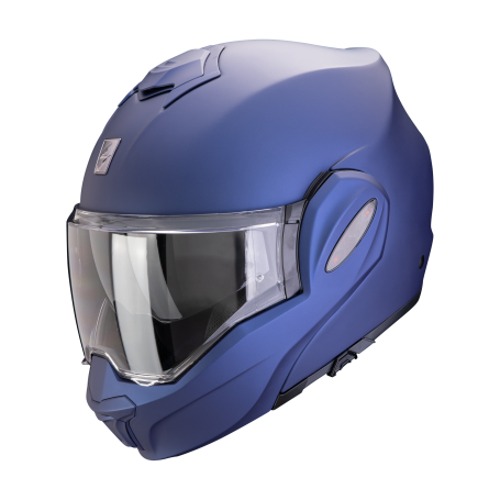 CASCO SCORPION EXO TECH EVO PRO SOLID AZUL METAL OPACO