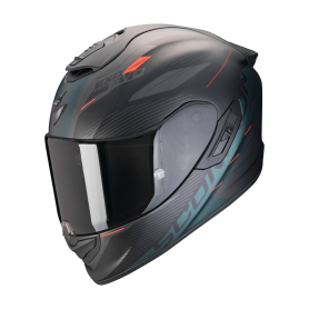 CASCO SCORPION EXO 1400 EVO 2 AIR LUMA NEGRO MATE VERDE