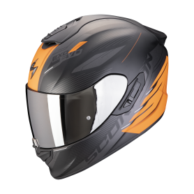 CASCO SCORPION EXO 1400 EVO 2 AIR LUMA NEGRO MATE NARANJA