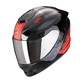 CASCO SCORPION EXO 1400 EVO 2 AIR LUMA NEGRO ROJO