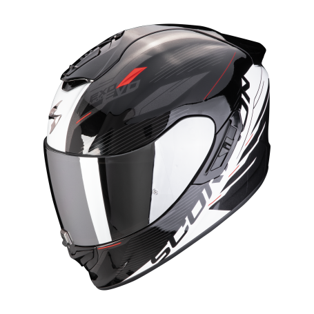 CASCO SCORPION EXO 1400 EVO 2 AIR LUMA NEGRO BLANCO