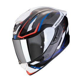 CASCO SCORPION EXO 1400 EVO 2 AIR ACCORD NEGRO AZUL BLANCO