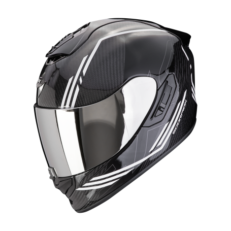 CASCO SCORPION EXO 1400 EVO 2 CARBON AIR REIKA NEGRO BLANCO