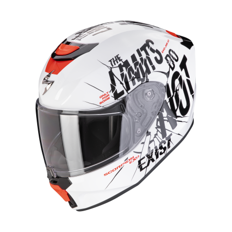 CASCO SCORPION EXO JNR BOUM BLANCO NEGRO