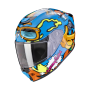 CASCO SCORPION EXO JNR FUN AZUL NARANJA