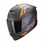 CASCO SCORPION EXO 1400 EVO 2 CARBON AIR MIRAGE NEGROATE NARANJA