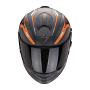 CASCO SCORPION EXO 491 KRIPTA NEGRO MATE NARANJA BLANCO