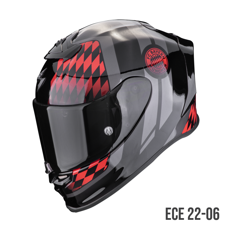 CASCO SCORPION EXO R1 EVO AIR FC BAYERN