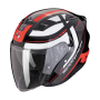CASCO SCORPION EXO 230 PUL NEGRO ROJO