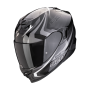 CASCO SCORPION EXO 520 EVO AIR TERRA NEGRO PLATA BLANCO