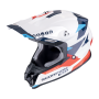 CASCO SCORPION VX 16 EVO AIR ROD BLANCO ROJO AZUL