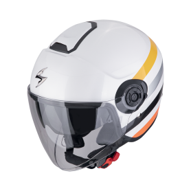 CASCO SCORPION EXO CITY II BEE BLANCO AMARILLO