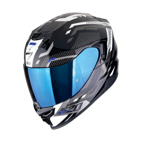 CASCO SCORPION EXO 520 EVO AIR RANKA NEGRO BLANCO AZUL